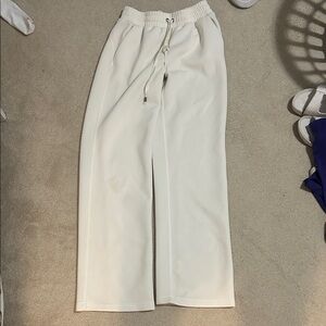 Wide Leg Cream Pants